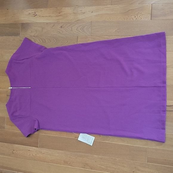 NWT Chelsea28 Crepe Shift Dress In Purple Orb - Picture 5 of 5